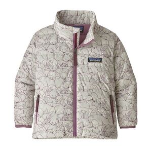Patagonia Baby Down Sweater, Sleepy Bears/Birch White, 18M